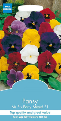 CYBEXIS Pansy Clear Crystals Mixed Seed(50 per packet)