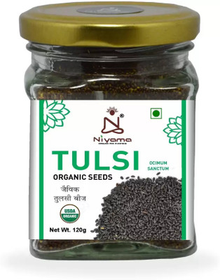AnnieHerbs Basil Seeds | Sabja Seeds for Falooda | Tukmaria Seeds for Eating | Takmaria Seed(220 per packet)