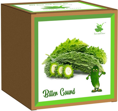 Sow and Grow DIY Gardening Kit of Bitter Gourd/Karela for Home & Garden Grow it Yourself Kit Seed(1 per packet)