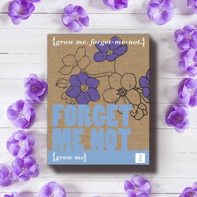 CYBEXIS Forget Me Not Grow Me Kit100 Seeds Seed(100 per packet)