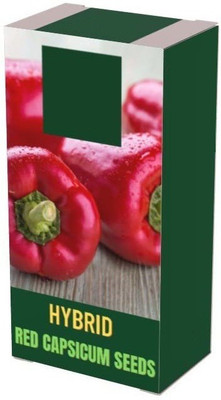 CYBEXIS XLL-1 - RED CAPSICUM (SHIMLA MIRCH) - (1350 Seeds) Seed(1350 per packet)