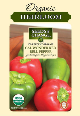 Qualtivate RES-3A Organic Cal Wonder Bell Pepper Capsicum Seed(100 per packet)