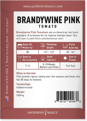 Qualtivate GBPT-6A Brandywine Pink Tomato Seed(300 per packet)