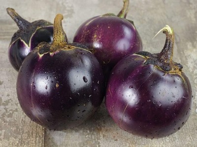 Qualtivate GXL-6AT Thai Round Purple Brinjal Seeds Seed(300 per packet)