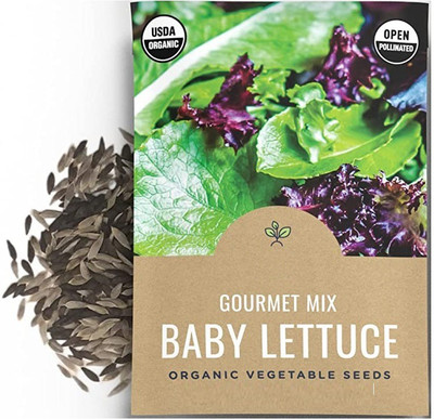 CYBEXIS PAU-45 - Gourmet Baby Lettuce Blend - (450 Seeds) Seed(450 per packet)