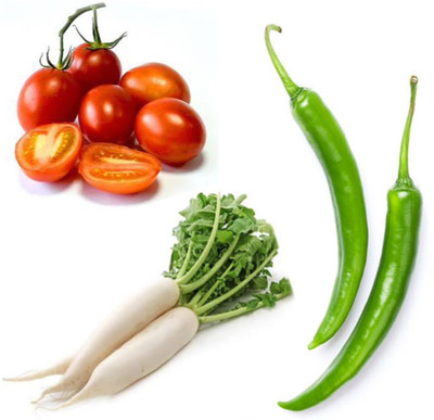 PSAgroinput Tamatar Moli Mirchi pack of 3 Seed(100 g)