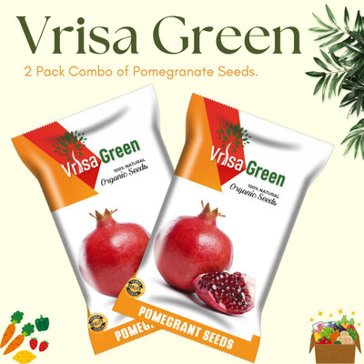 Vrisa Green Pomegranate Best Quality Fruit Seed(50 per packet)