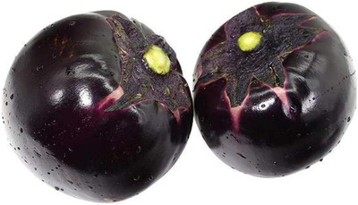KNESSiN Brinjal Deep Purple Circular Seed(200 per packet)
