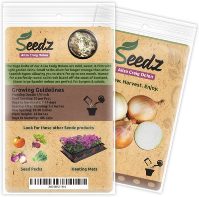 VibeX VXI-36 - Organic Onion Ailsa Craig - (1500 Seeds) Seed(1500 per packet)