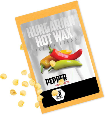 KNESSiN Easy to Grow Hot Hungarian Wax Pepper Seeds for Terrace Gardening-(2400 Seeds) Seed(2400 per packet)