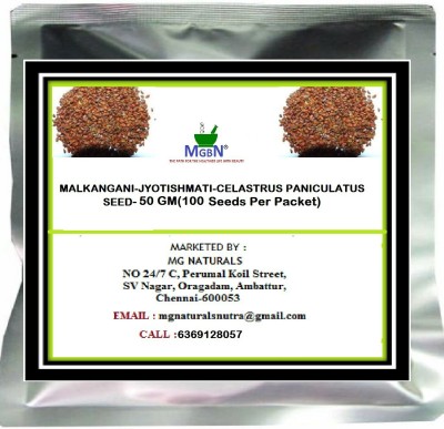 MGBN MALKANGANI-JYOTISHMATI-CELASTRUS PANICULATUS SEED-50 GM Seed(100 per packet)