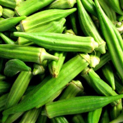 CYBEXIS Okra Clemson Spineless (Abelmoschus Esculentus)400 Seeds Seed(400 per packet)