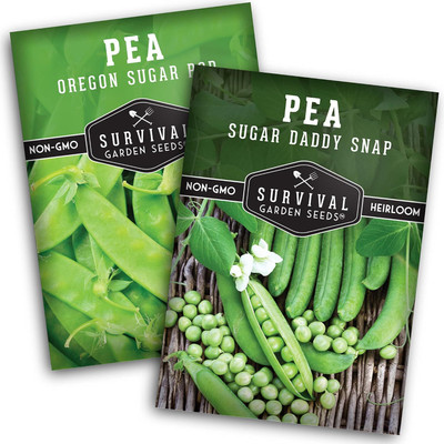 Qualtivate HYB-5A Oregon Sugar Pod II Pea & Sugar Daddy Snap Pea Seed(200 per packet)