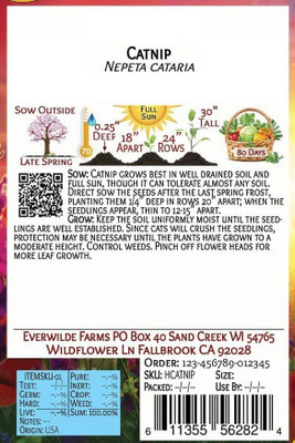 VibeX PAU-45 - Catnip - (13500 Seeds) Seed(13500 per packet)