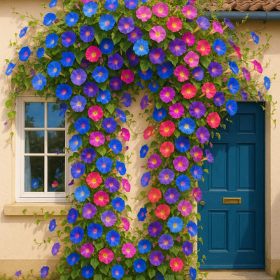 Seedsilk Morning Glory Hybrid and Best Quality Multi color Flower Seed(30 per packet)