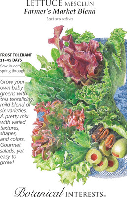 Qualtivate XXX-1A Blend Mesclun Lettuce Seeds Seed(300 per packet)