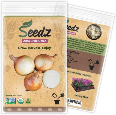 Qualtivate HUA-3A Organic Onion Ailsa Craig Seed(500 per packet)