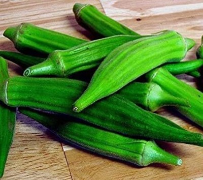 ActrovaX Hybrid Okra, Clemson Spineless[100gm Seeds] Seed(100 g)