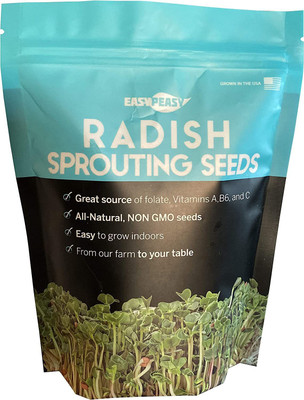 CYBEXIS GUA-83 - Radish Sprouting | Non GMO - (2250 Seeds) Seed(2250 per packet)