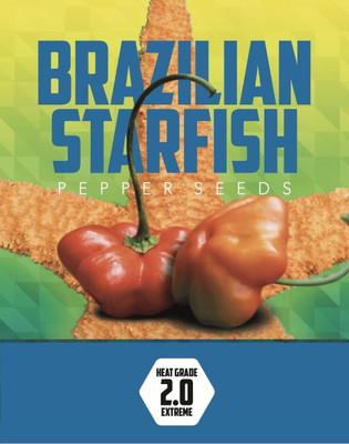 Biosnyg Non GMO Brazilian Starfish Pepper Vegetable Seeds For Gardening-(1000 Seeds) Seed(1000 per packet)