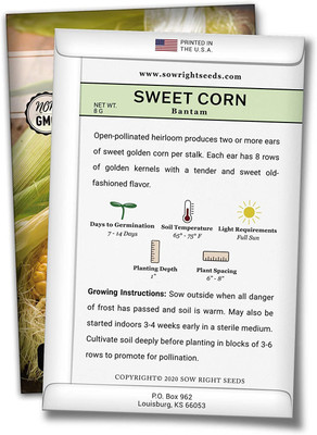 CYBEXIS ATS-16 - Golden Bantam Corn - (2250 Seeds) Seed(2250 per packet)