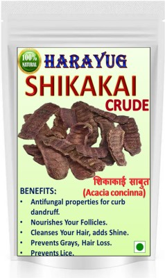 HARAYUG HARAYUG RAW Shikakai for Hair (Natural Hair cleanser for soft Hairs) 300 GM Seed(300 g)