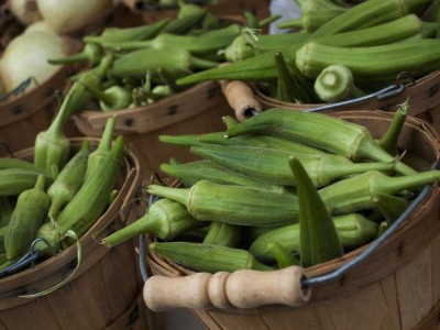 CEZIUS OKRA (BHINDI) Coffee Okra Lady's Finger Bamia Vegetable Seed(250 per packet)