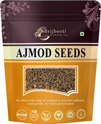 BrijBooti Ajmod (200 Gm) | Ajmoda | Apium Graveolens | Celery Seeds Seed(200 g)