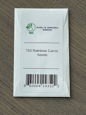 CYBEXIS HUA-48 - Rainbow Carrot for Planting - (750 Seeds) Seed(750 per packet)