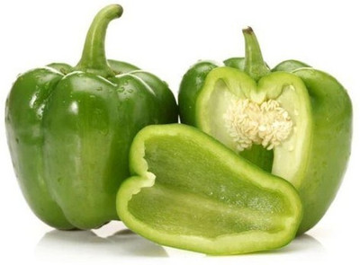 the green dotcom green capsicum vegetable hybrid seeds 1-packet Seed(105 per packet)