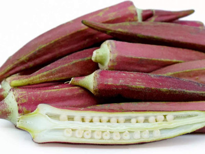 KANAYA Red Okra Seed(100 per packet)