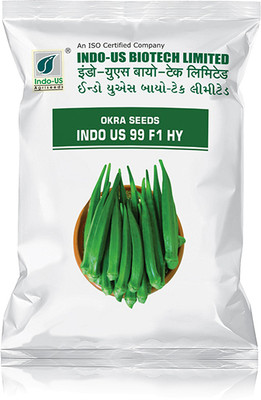 VAN OUSI hybrid bhindi / okra seed highest yield variety early fruiting Seed Seed(340 per packet)