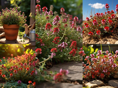 Earth Hopper Red Creeping Thyme Seeds- Grow All Year- Hybrid Seed(125 per packet)