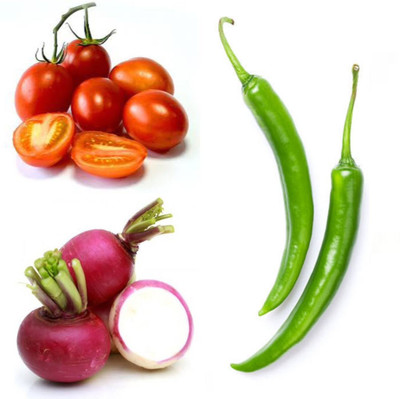 PSAgroinput Tamatar Mirchi Shaljam pack of 3 Seed(100 g)
