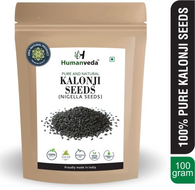 Humanveda Kalonji - Nigella Seeds - Black Cumin Seeds for Calcium , Vitamin (RAW) Seed(100 g)