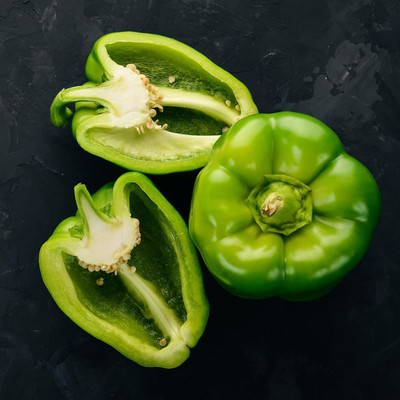 KNESSiN Heirloom Bellboy Green Capsicum Seeds For Planting-(100 Seeds) Seed(100 per packet)