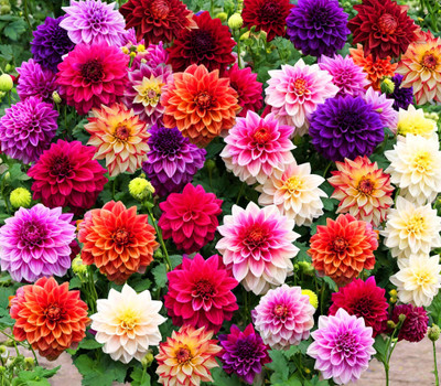 LIFELEX Dahlia Premium Quality Flower Seed(13 per packet)