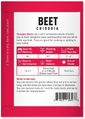 Biosnyg Beetroot Chioggia-[1000 Seeds] Seed(1000 per packet)