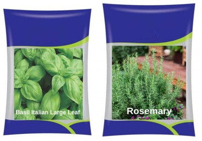 VibeX XLL-988- Rosemary & Italian Basil Herb Combo Seed(90 per packet)