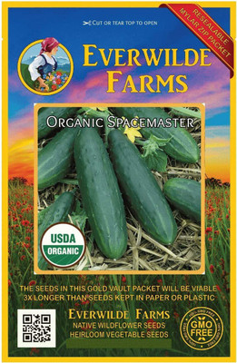 VibeX ® RXI-270 Organic Spacemaster Slicing Cucumber Seeds Seed(200 per packet)