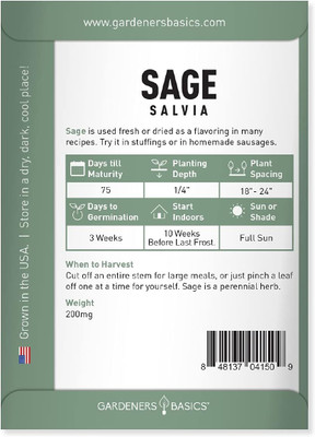 Qualtivate PUAS-2A Sage for Planting Seed(100 per packet)