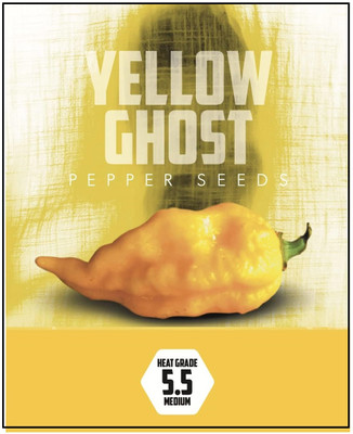 Biosnyg F1 Hybrid Yellow Ghost Pepper Seeds for Home Gardening-(4000 Seeds) Seed(4000 per packet)