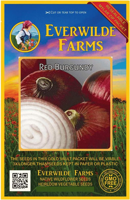Qualtivate HYB-5A Red Burgundy Onion Seeds Seed(500 per packet)