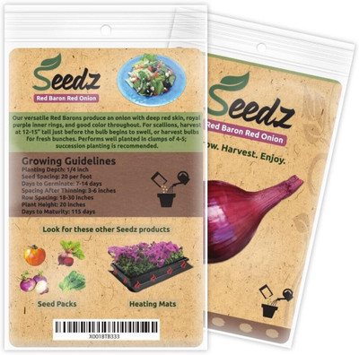 Cloud Farm HUA-9A Red Baron Onion Seeds Seed(500 per packet)