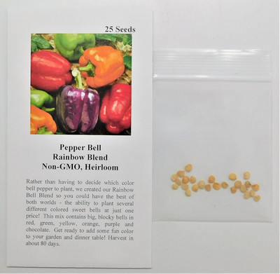 Qualtivate VXI-585 Rainbow Blend Capsicum Seeds Seed(200 per packet)