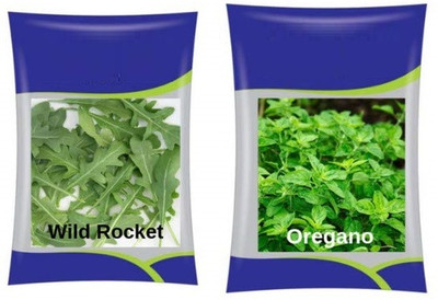 VibeX Herb Seed Combo Oregano,Wild Rocket Seed(15 per packet)