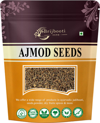 BrijBooti Ajmod (200 Gm) | Ajmoda | Apium Graveolens | Celery Seeds Seed(200 g)