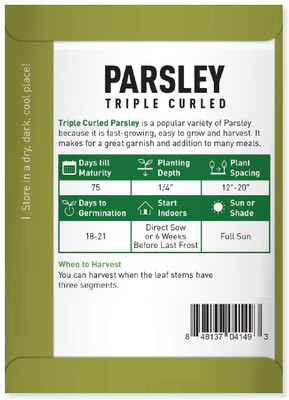 Biosnyg Parsley Triple Curled Seed(1000 per packet)