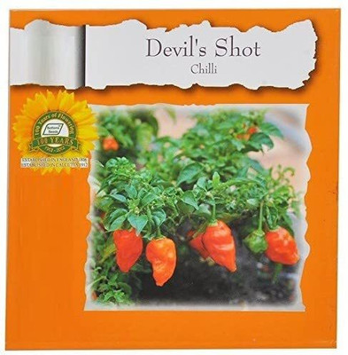 WILLVINE HAR -XII Devils Shot Hot Chilli Organic[1gm, 200 Seeds] Seed(200 per packet)
