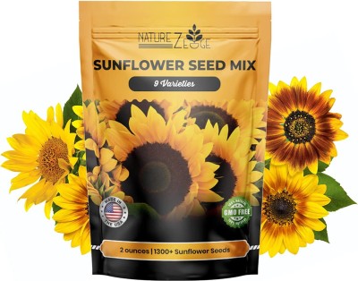 CYBEXIS NBIR-25 - Grow 9 Different Sunflowers - (450 Seeds) Seed(450 per packet)